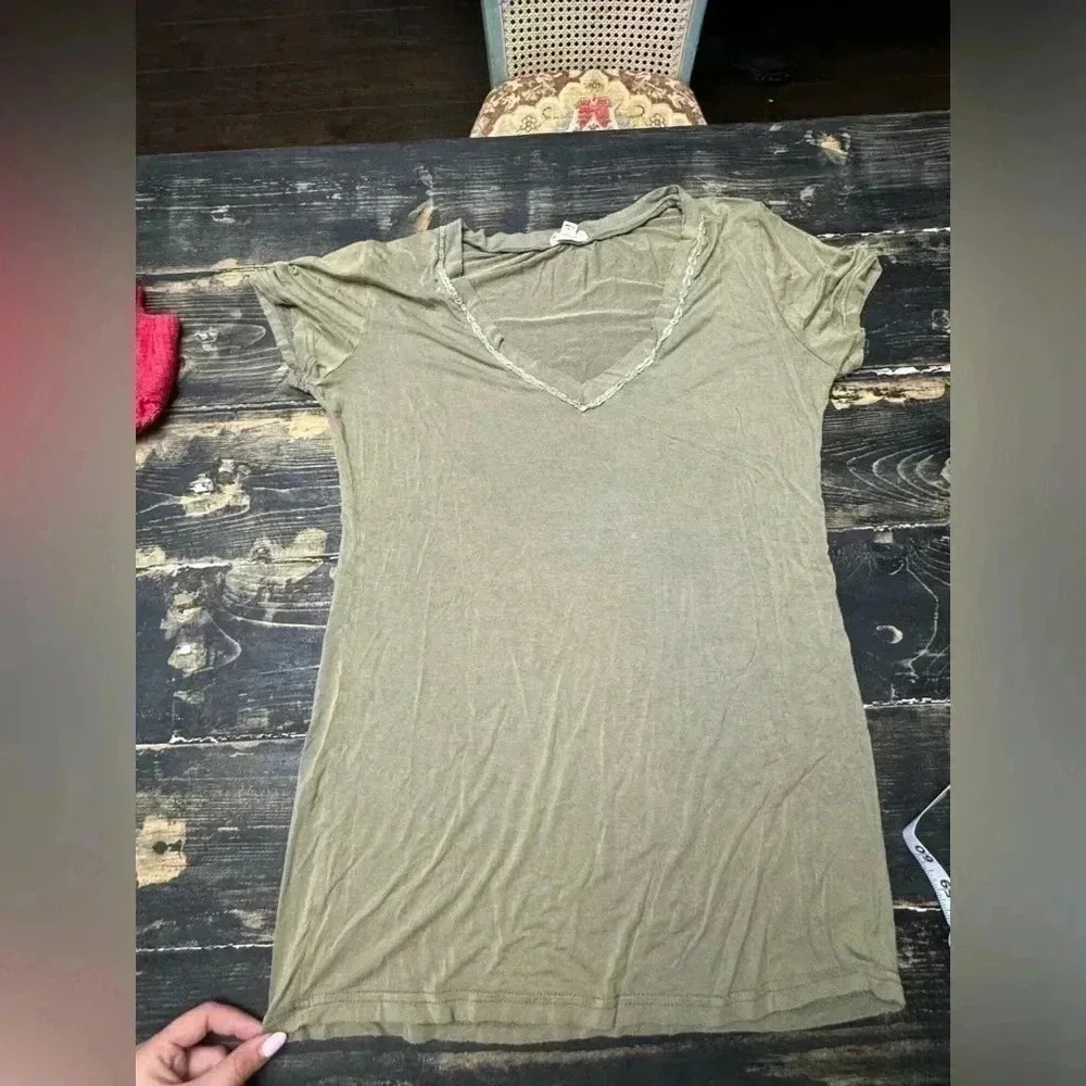 POL BRAND ARMY GREEN TSHIRT SIZE S